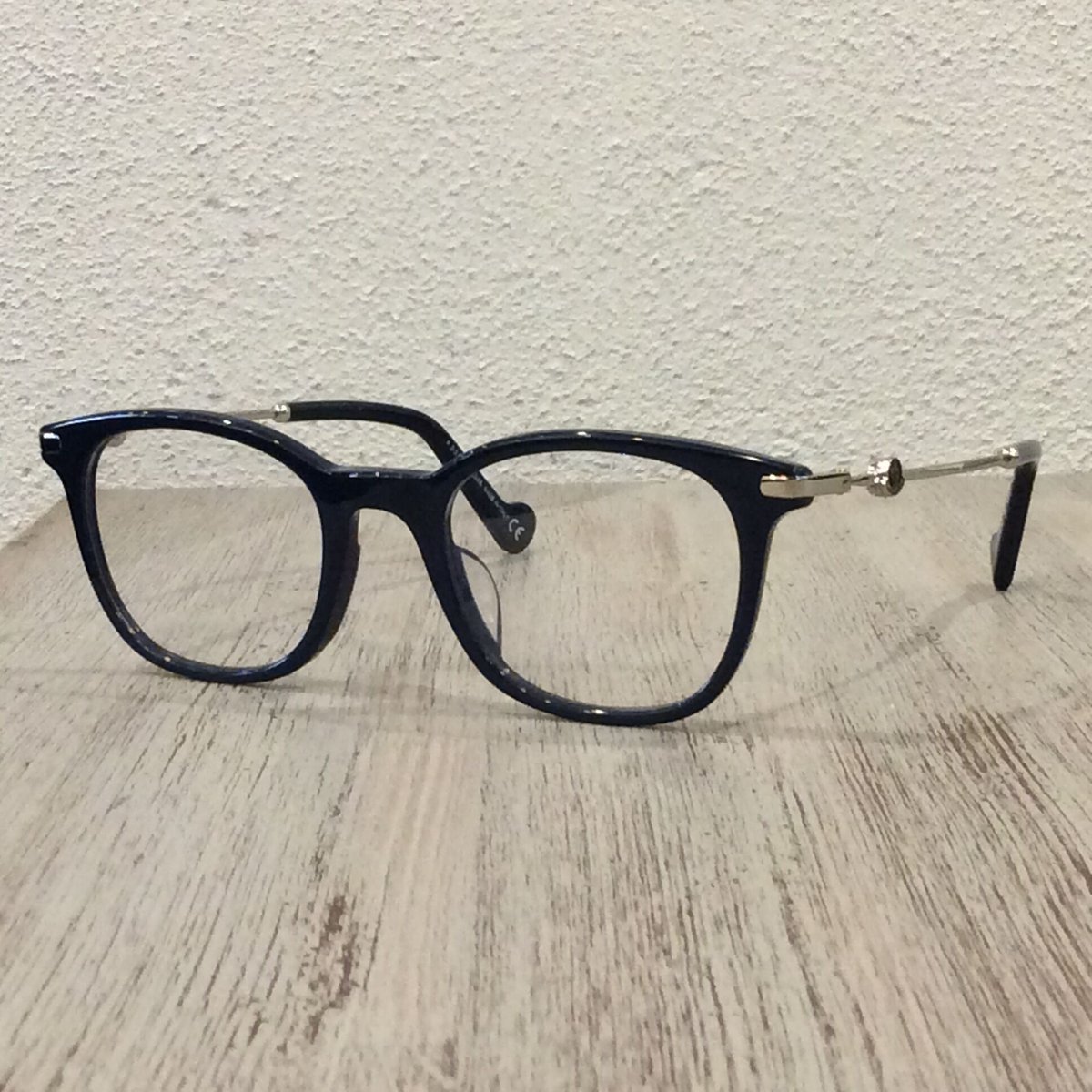 未使用品○MONCLER モンクレール ML5114.D ロゴ金具付き メガネ 眼鏡  