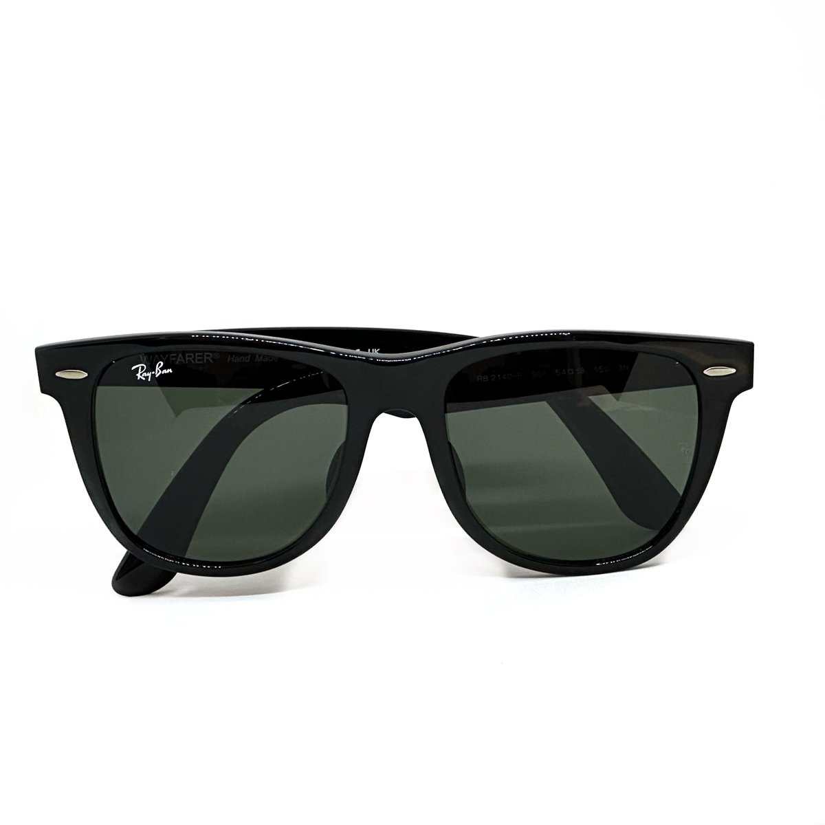 Ray-Ban レイバン WAYFARER 0RB2140F 901/64 Ray-Ban Wayfarer RB2140F 901/64 Black Sunglasses - eye-oo.com