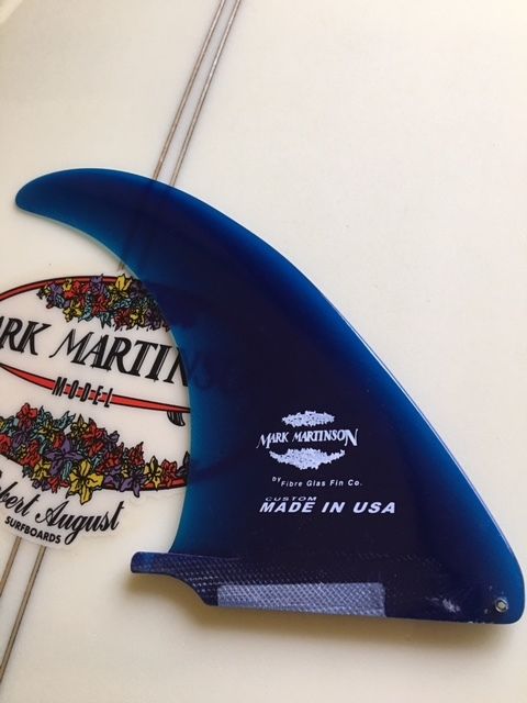 MARK MARTINSON サーフボードフィン 青 中型 MARK MARTINSON サーフボードフィン 青 中型 サーフボード