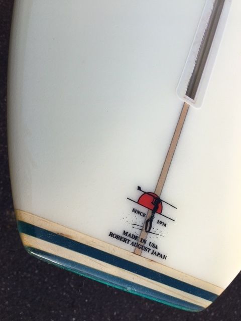 ロングボードRobertAugustマークマーティンソン9.6フィートリペア済 ロングボードRobertAugustマークマーティンソン9.6フィート