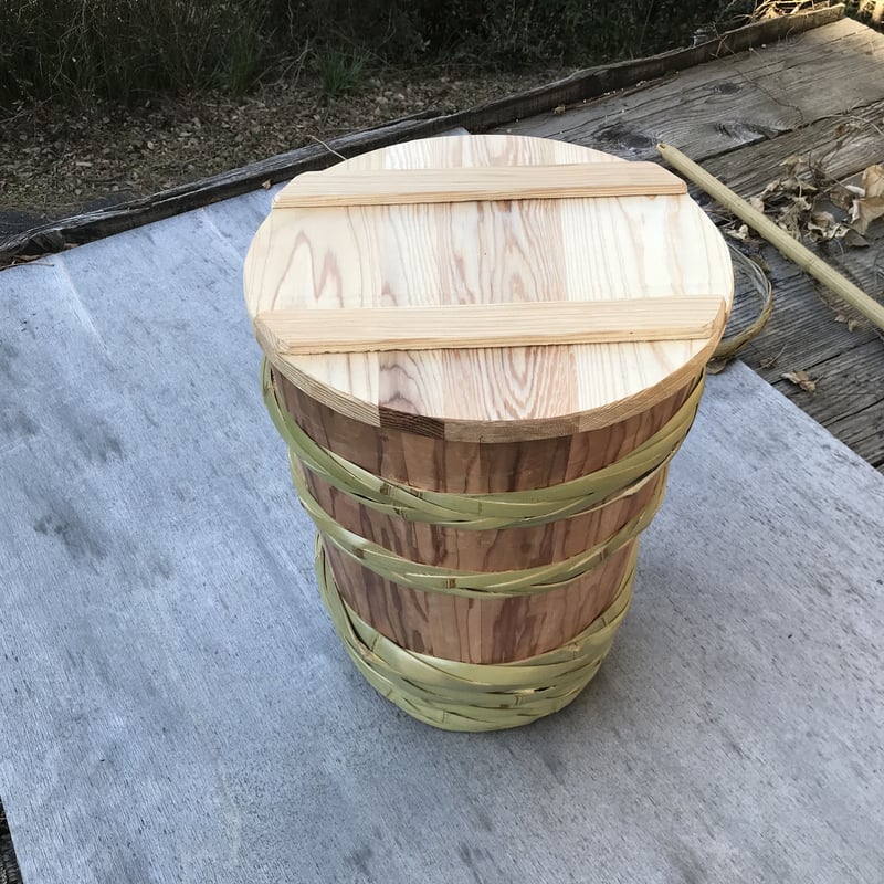 桶職人の手作り木桶　3kg 新品 桶職人の手作り木桶3kg 新品