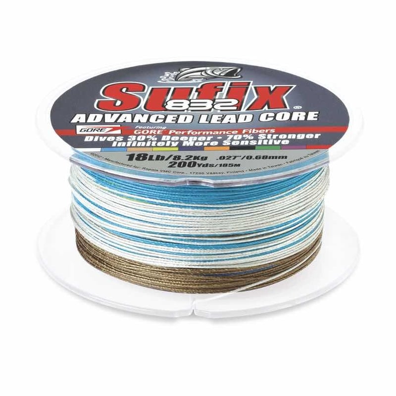 Sufix 832 ADVANCED LEAD CORE 200ヤード 12lb | Rapa