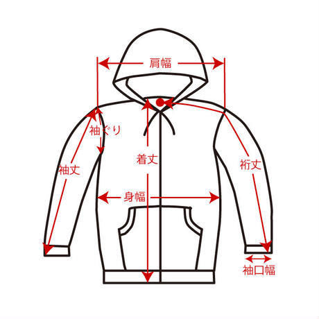 RRBLHO　レッドボックスロゴフーディー