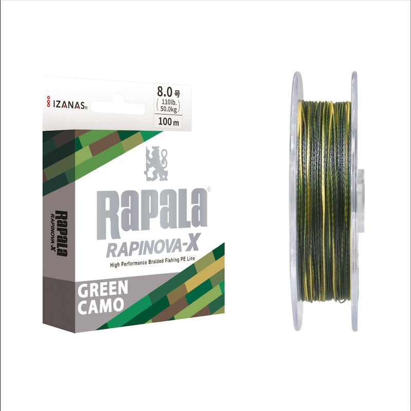 ラピノヴァ X グリーンカモ 100m | Rapala-e-shop
