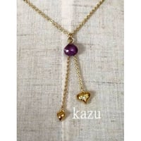 透胎七宝の蝶ネックレス｜ブルー × シルバー｜変化と成長のお守り | WAKACO