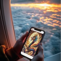 金運を呼ぶ龍神の待ち受け画像｜開運・運気上昇・成功へ導く神聖なエネルギー