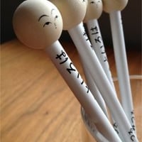 くうきにみつるこけし鉛筆