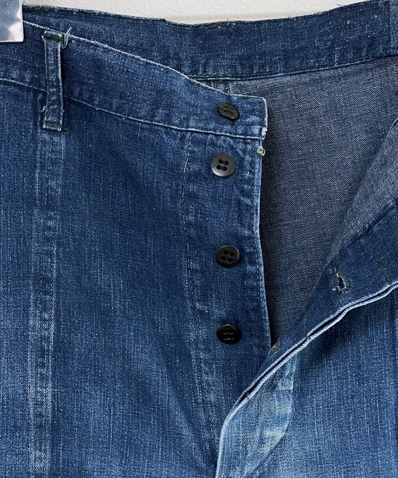 パンツ 40's vintage us navy deck pants 1944 WW2 Vintage US Navy Wet Weather Deck Trousers