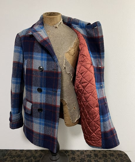Circa 1960s "HERCULES"  Wool check P-coat.