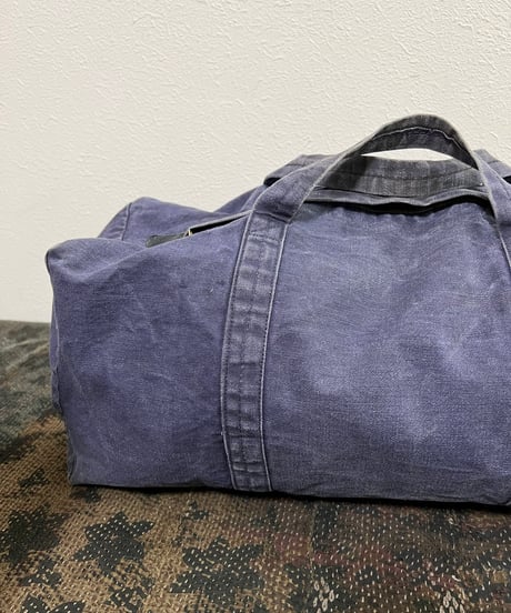 1960s American blue canvas handbag.