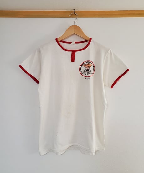 【 1960s  WORKCOEMAN SCOUT RESERVATION 】B.S.A.  T-shirt.
