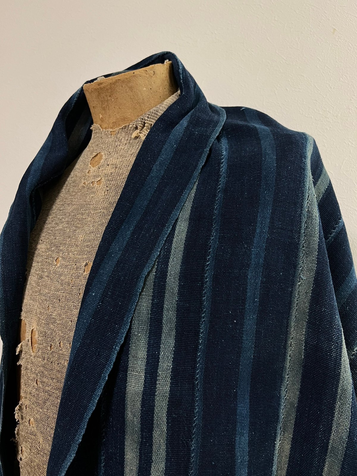 Striped indigo fabric From 