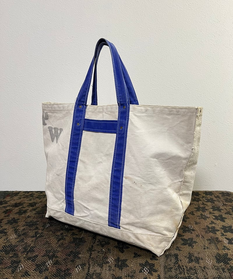 Around the 1940s Blue handle canvas tool bag. | Around the 1940s Blue handle canvas tool bag. |
