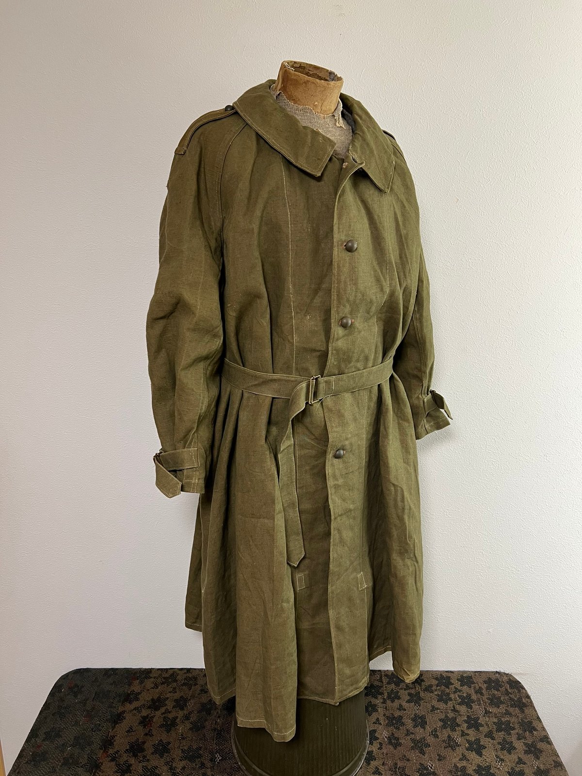 1940s-1950s French Army M-35 Linen Motorcycle C