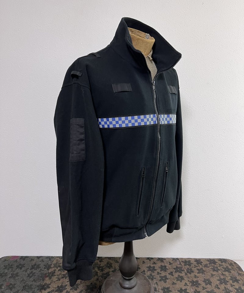 British police black fleece jacket. ① | VINTAGE...