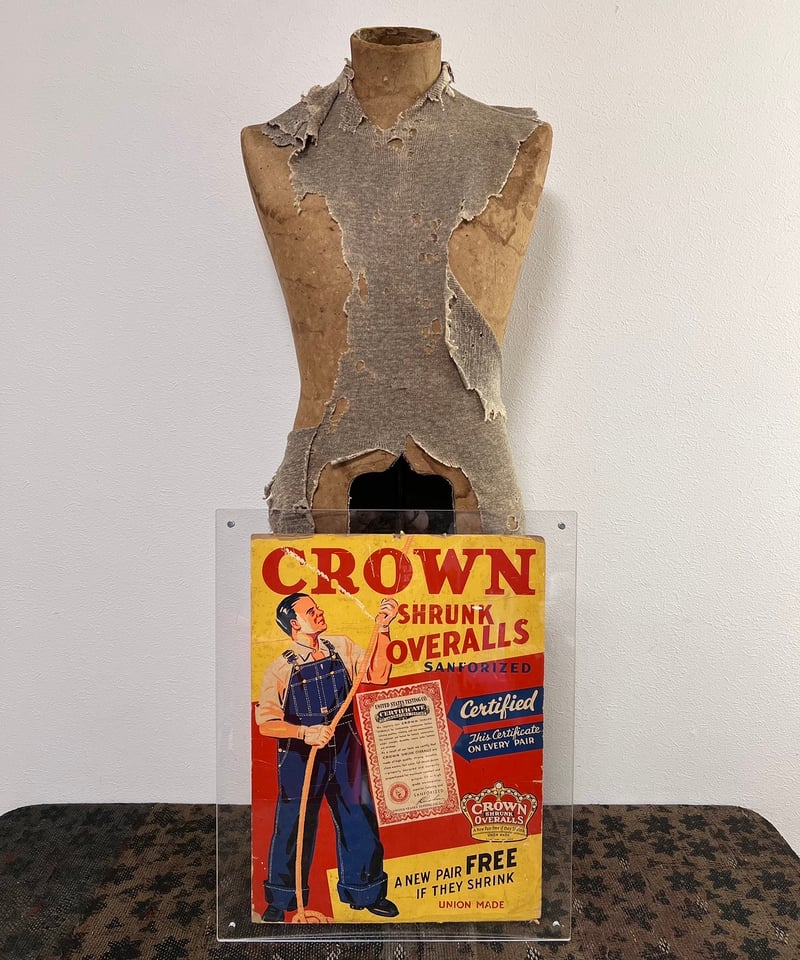 USA製 CROWN オーバーオール ヴィンテージ ワーク UNIONMADE Around the 1940s, 