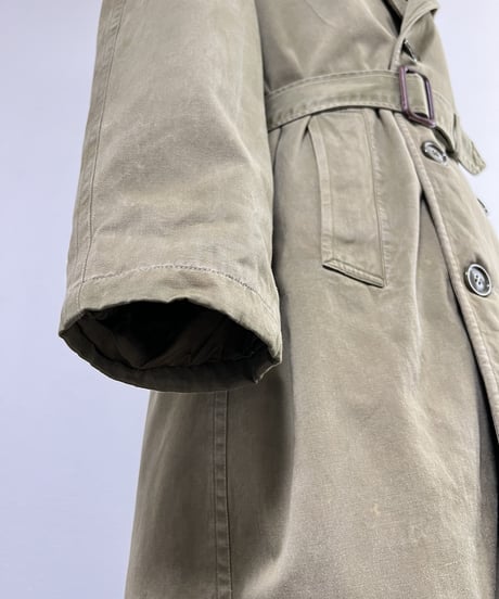 "1960s Canadian army"  Gabardine Raincoat.