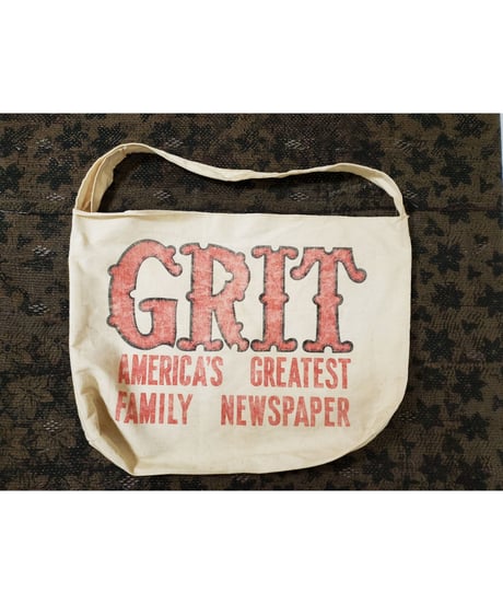 【 1950s~1960s   GRIT  】 Newspaper bag.