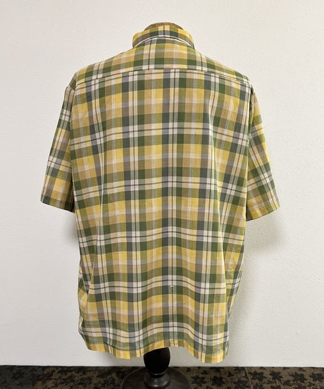 【 1960s~ TOWN CRAFT 】Short sleeves box shirt.