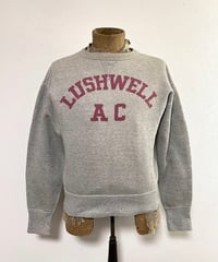 Around the 1950s, ”LUSHWELL AC" Grey sweat shirt.