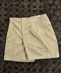 1950s French army chino shorts.  ( Dead Stock )   W36　①