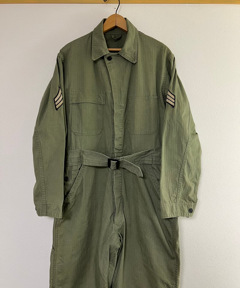 vintage 40年代　USARMY ミリタリーカバーオールズ　HBT　つなぎ 40's【ビンテージ】U.S.ARMY【米軍実物】HBT【ヘリンボーン