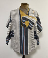 African tribe patchwork cotton vest.