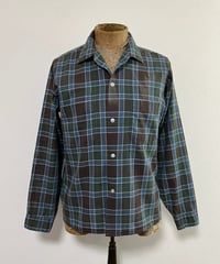 1960s "Manhattan" L/S Cotton Check shirt.