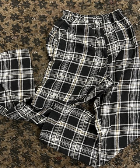 used clothing  pajamas check pattern