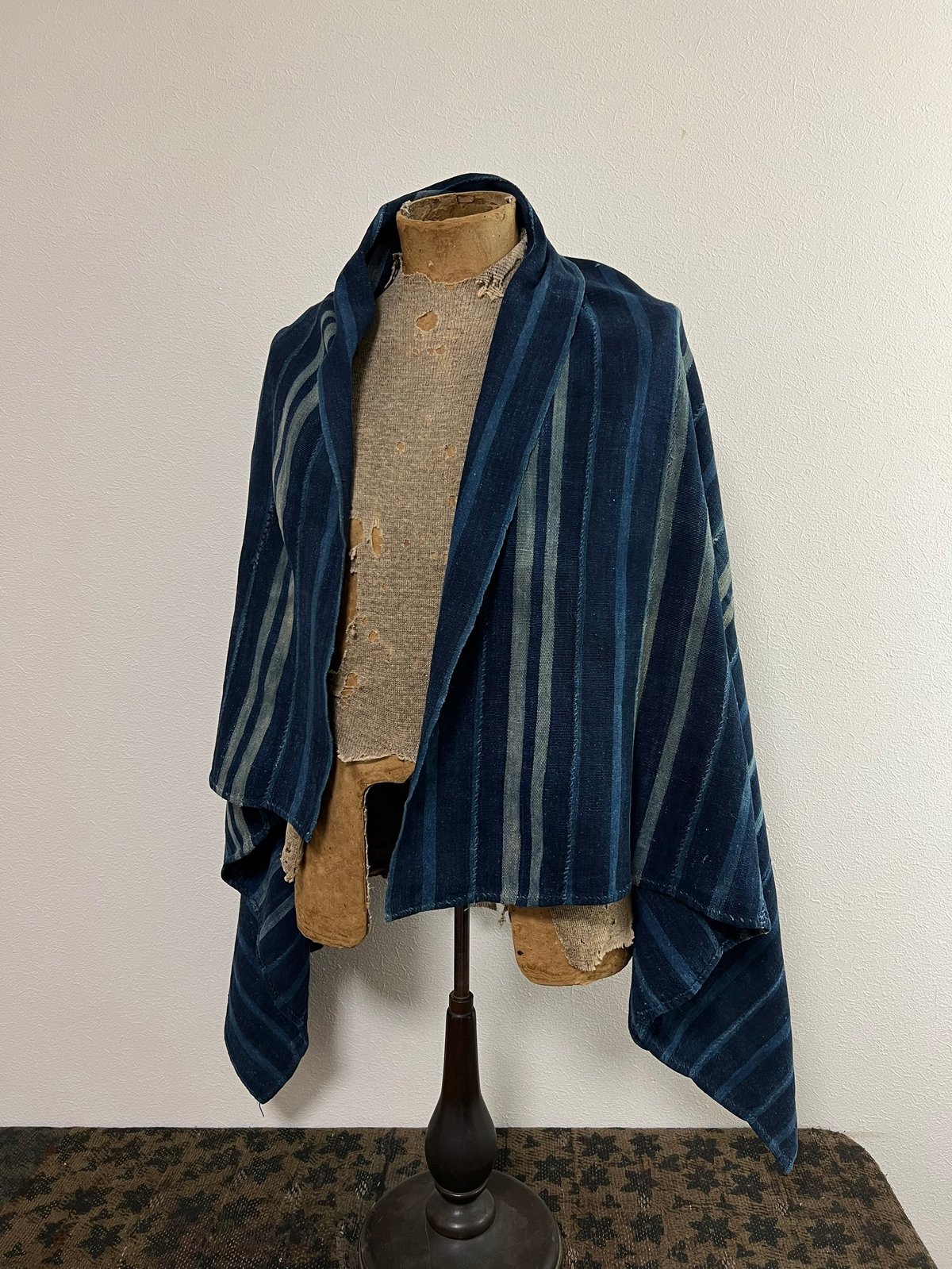 Striped indigo fabric From 