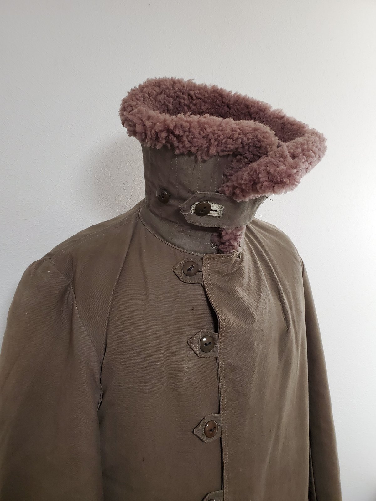 1940s~1950s Swedish army mouton coat. | VINTAG...