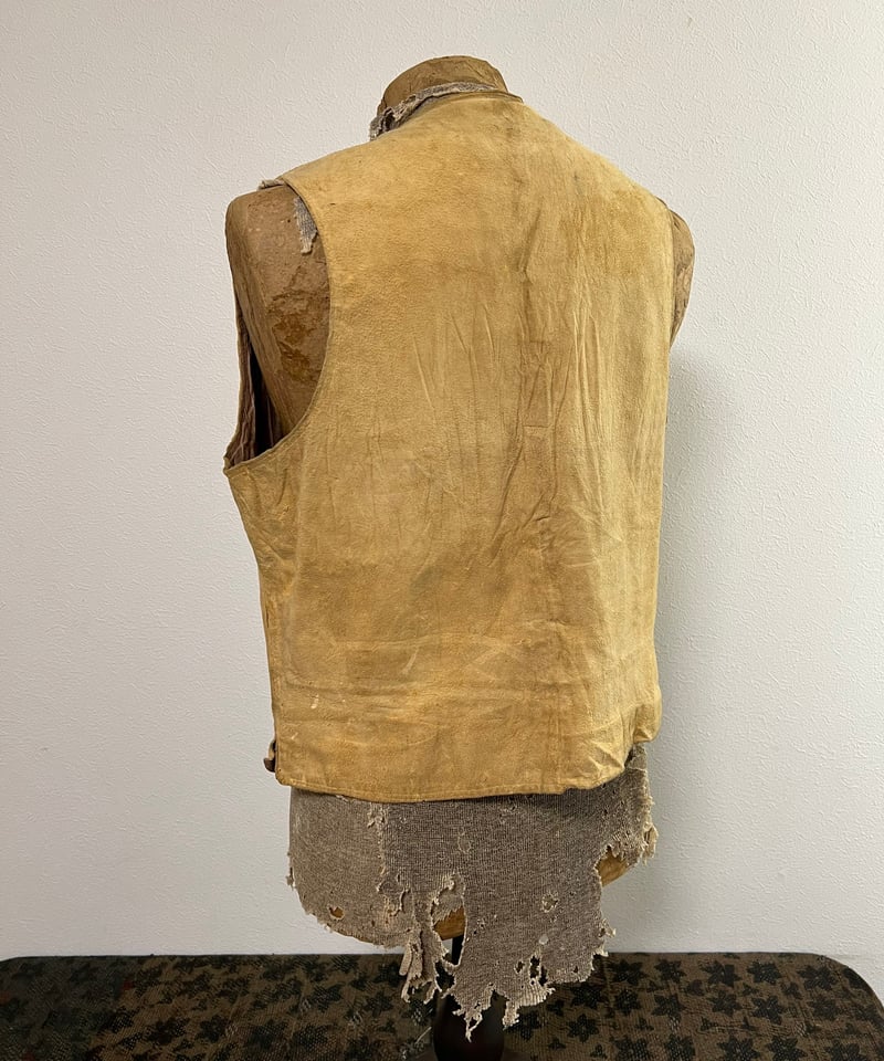 50sアニマル柄 ベスト 裏地レザー ヴィンテージ アメリカ USA