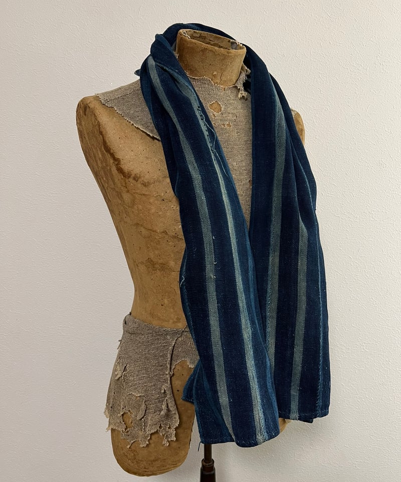 Striped indigo fabric From 