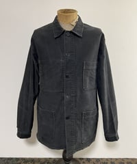 1960s French Black moleskin work jacket.　②