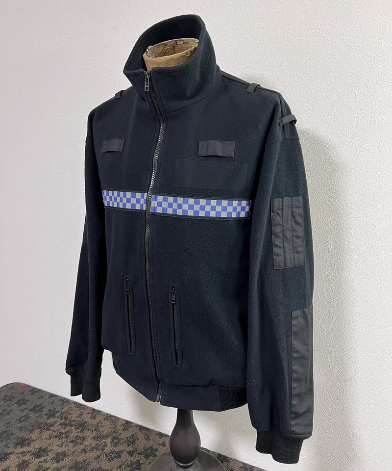 British police black fleece jacket. ① | VINTAGE...