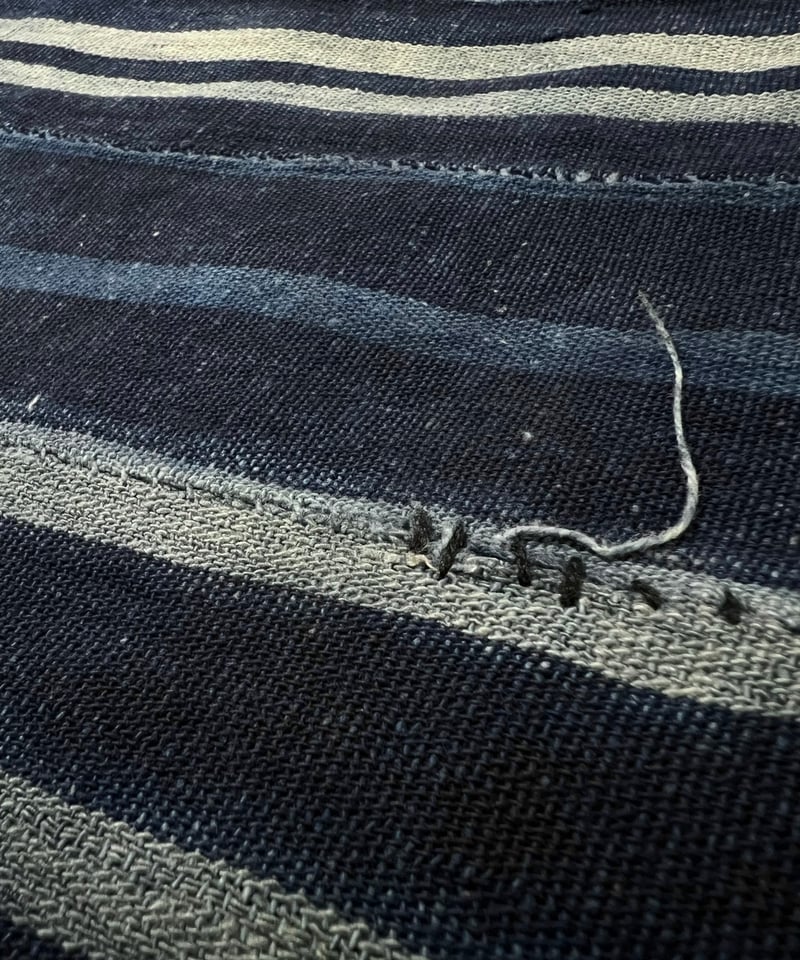 Striped indigo fabric From 