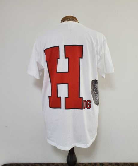JANTIQUES  ORIGINAL   【 HUG 】T-shirt.   ( White )