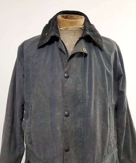 【 1980s Barbour BORDER 】Oiled cotton jacket.