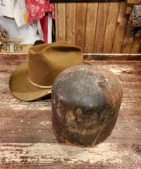 American antique wooden hat block.