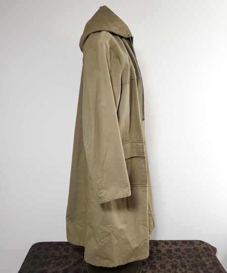 German olive color cotton coat.