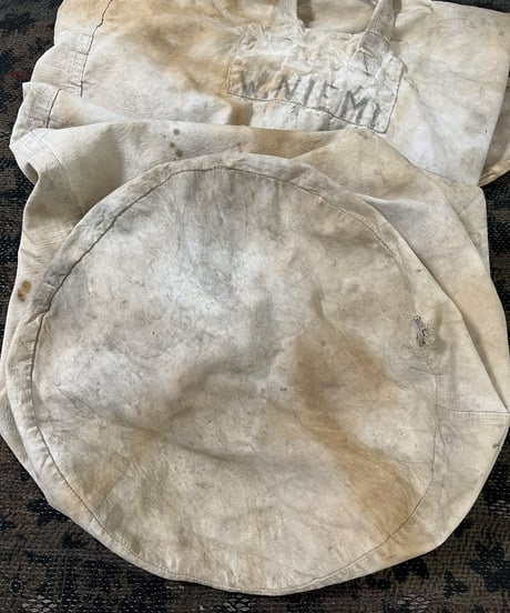 Old canvas barracks bag.