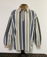 Striped cotton pullover L/S shirt.