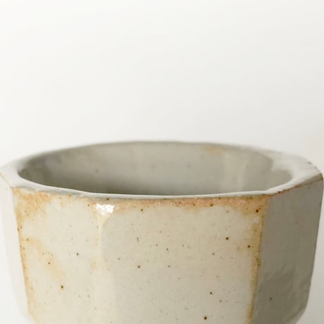 河村岳志 足つきお猪口 淡灰〈新品〉