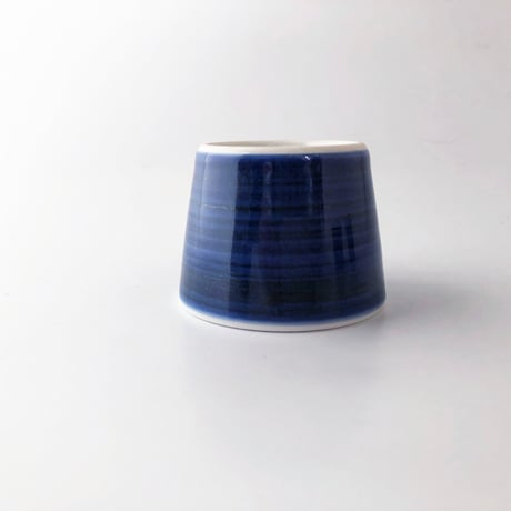 砥部焼 梅山窯 そば猪口 （小の小）呉須巻〈新品〉