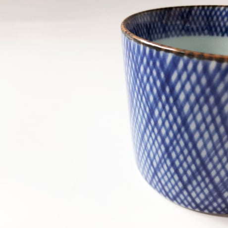 有田焼 其泉 藍千綾福文 そば猪口〈新品〉