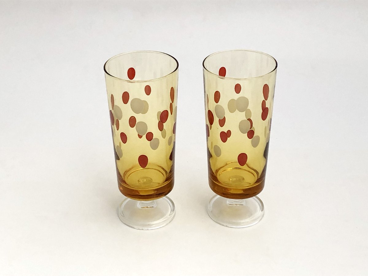 昭和レトロ】ガラス製シャンデリア_水玉(壁用) 大正ロマン 照明