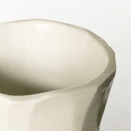 河村岳志 足つきぐい呑み 白 2セット〈新品〉