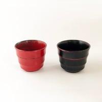 紀州漆器 そばちょこ ろくろ目〈新品〉