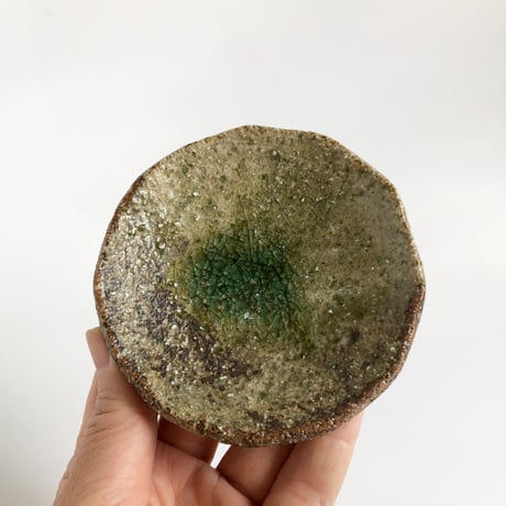 伊賀焼 忠央窯 秋野宏和 足つき小皿 〈新品〉