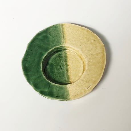 河村岳志 陶茶托 ツートンカラー〈新品〉
